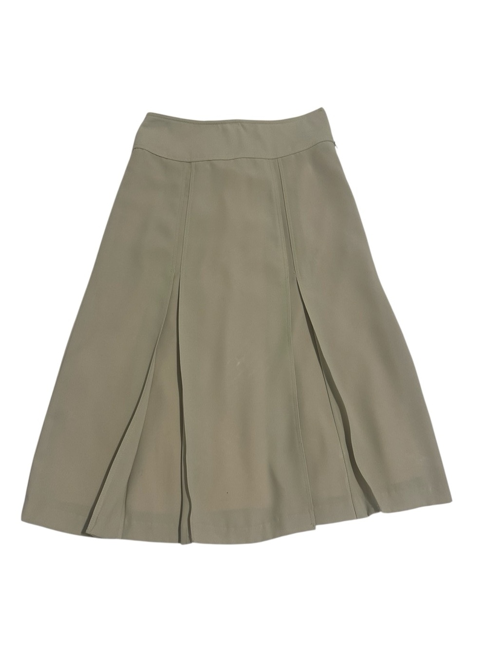 Paniz Olive A-Line Panel Skirt